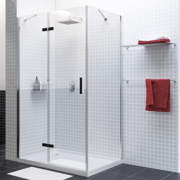 Душевой уголок (120х90) WasserKRAFT Aller 10H07LBLACK MATT